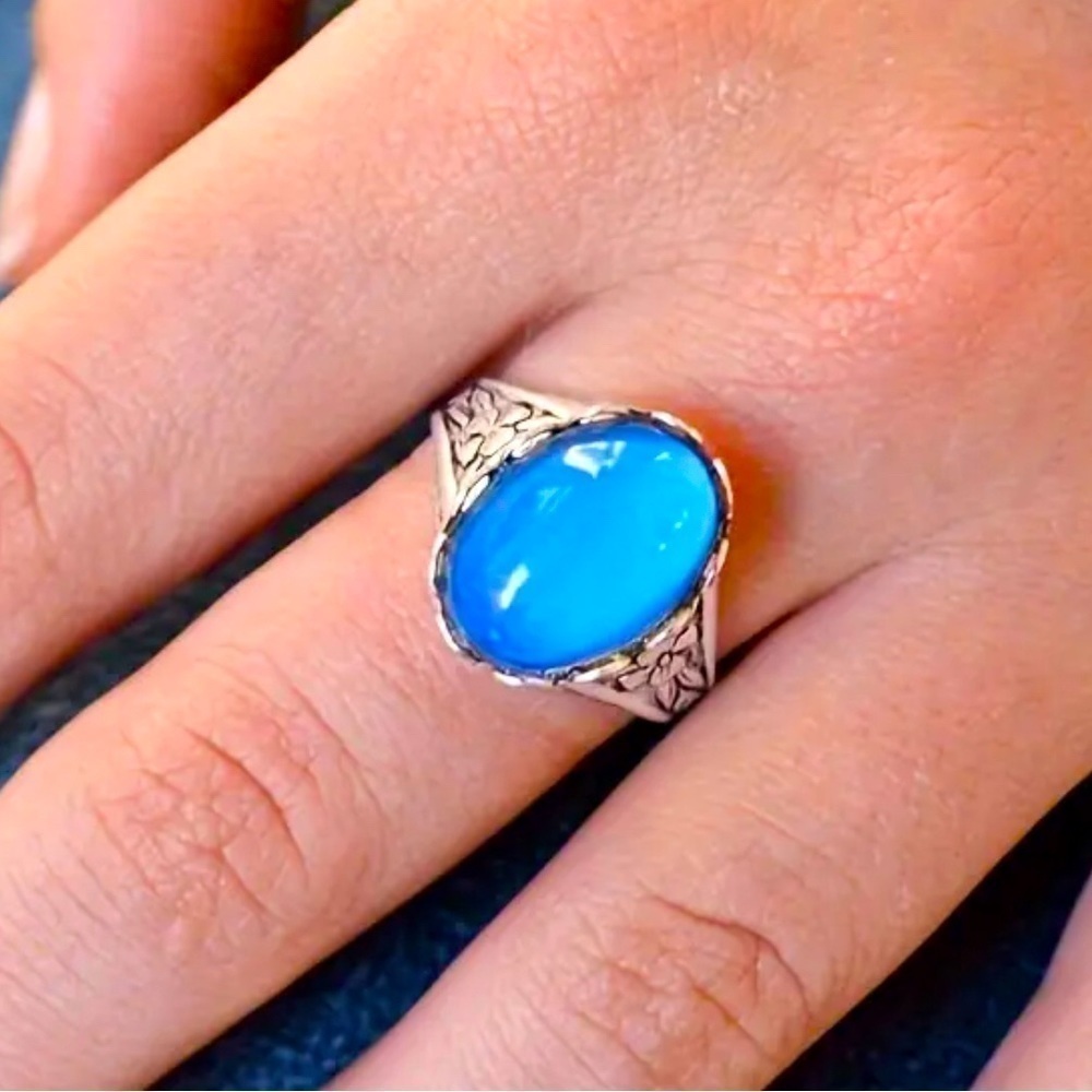 Moon Stone Antique Style Ring